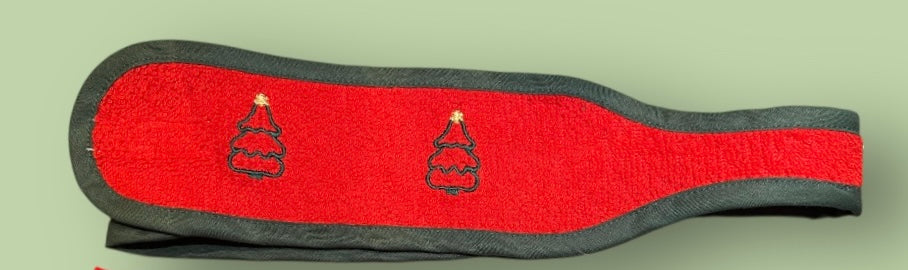 Χριστουγεννιάτικο Headband με κέντημα Χριστουγεννιάτικου δέντρου