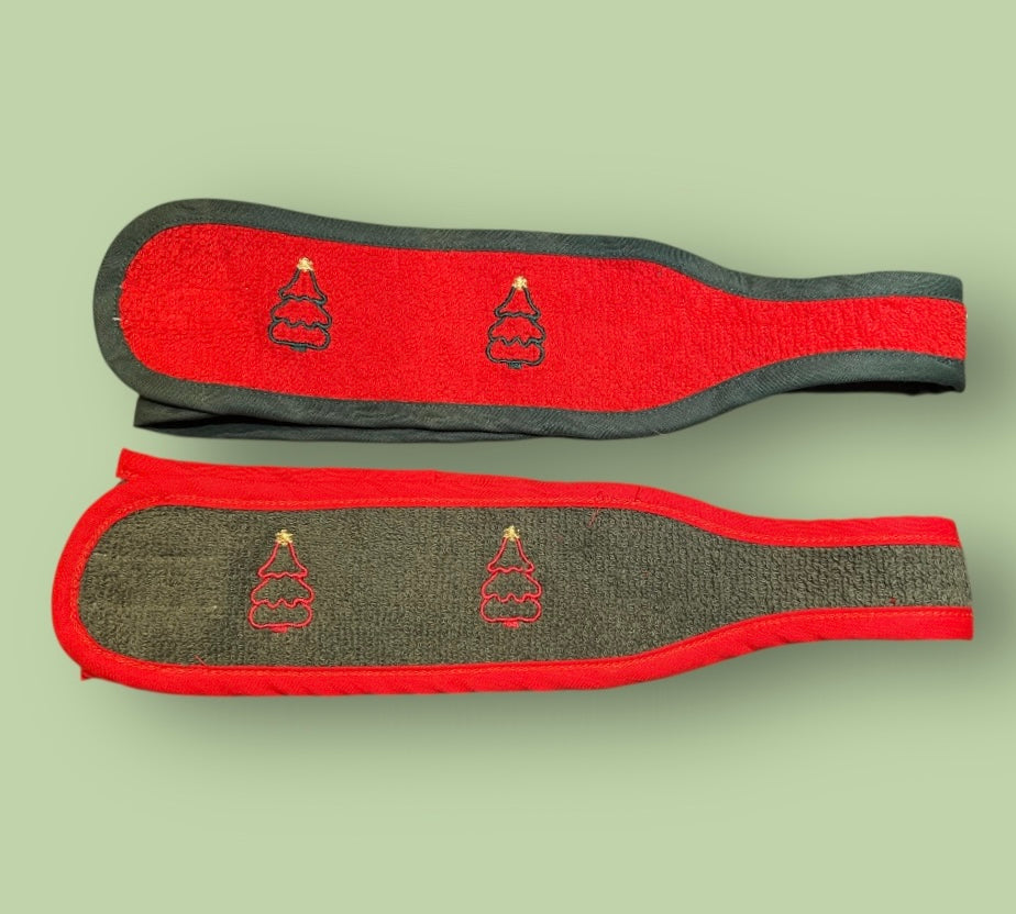 Χριστουγεννιάτικο Headband με κέντημα Χριστουγεννιάτικου δέντρου